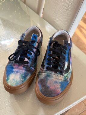 Vans old skool galaxy print men’s skateboard size 9.5